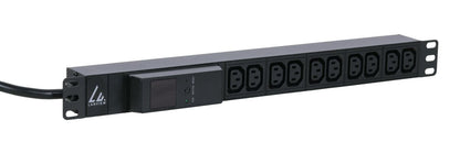 Lanview LVR261877 power distribution unit (PDU) 10 AC outlet(s) 1U Black