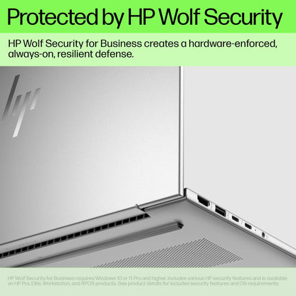 HP EliteBook G11 Intel Core Ultra 7 155U Laptop 40.6 cm (16") WUXGA 16 GB DDR5-SDRAM 512 GB SSD Wi-Fi 6E (802.11ax) Windows 11 Pro AI PC Silver
