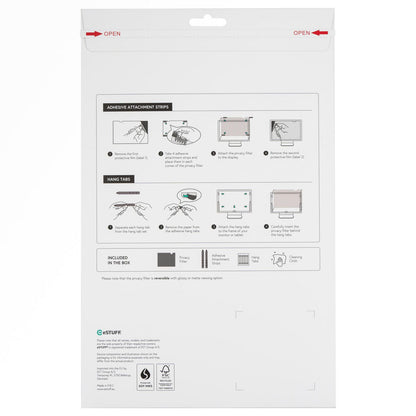 eSTUFF GLBE15353202 display privacy filter 39.6 cm (15.6") Laptop Frameless display privacy filter