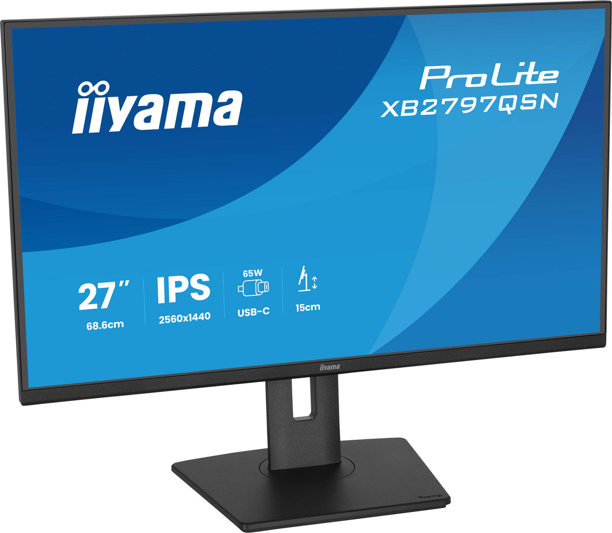 iiyama ProLite XB2797QSN-B1 computer monitor 68.6 cm (27") 2560 x 1440 pixels Quad HD LCD Black