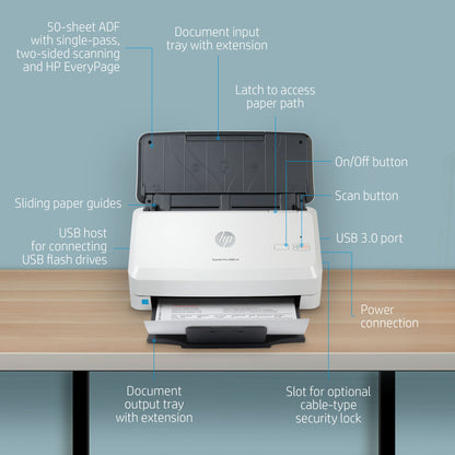 HP ScanJet Pro 3000 s4 Sheet-fed scanner 600 x 600 DPI A4 Black, White