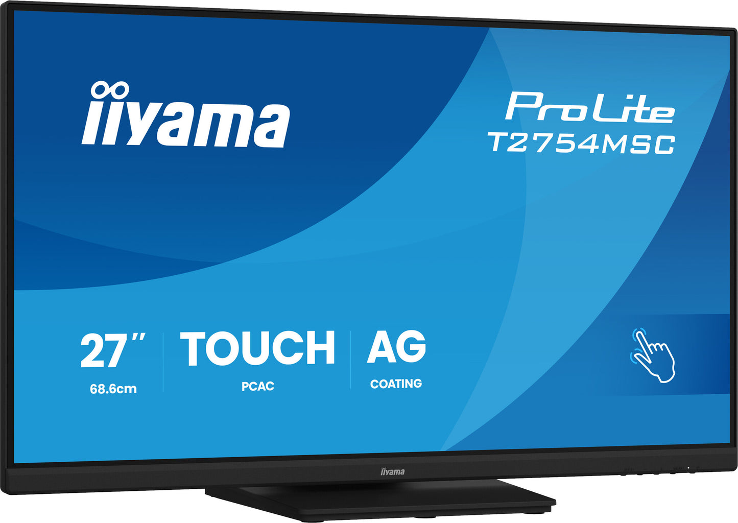 iiyama ProLite T2754MSC-B2AG computer monitor 68.6 cm (27") 1920 x 1080 pixels Full HD LED Touchscreen Multi-user Black