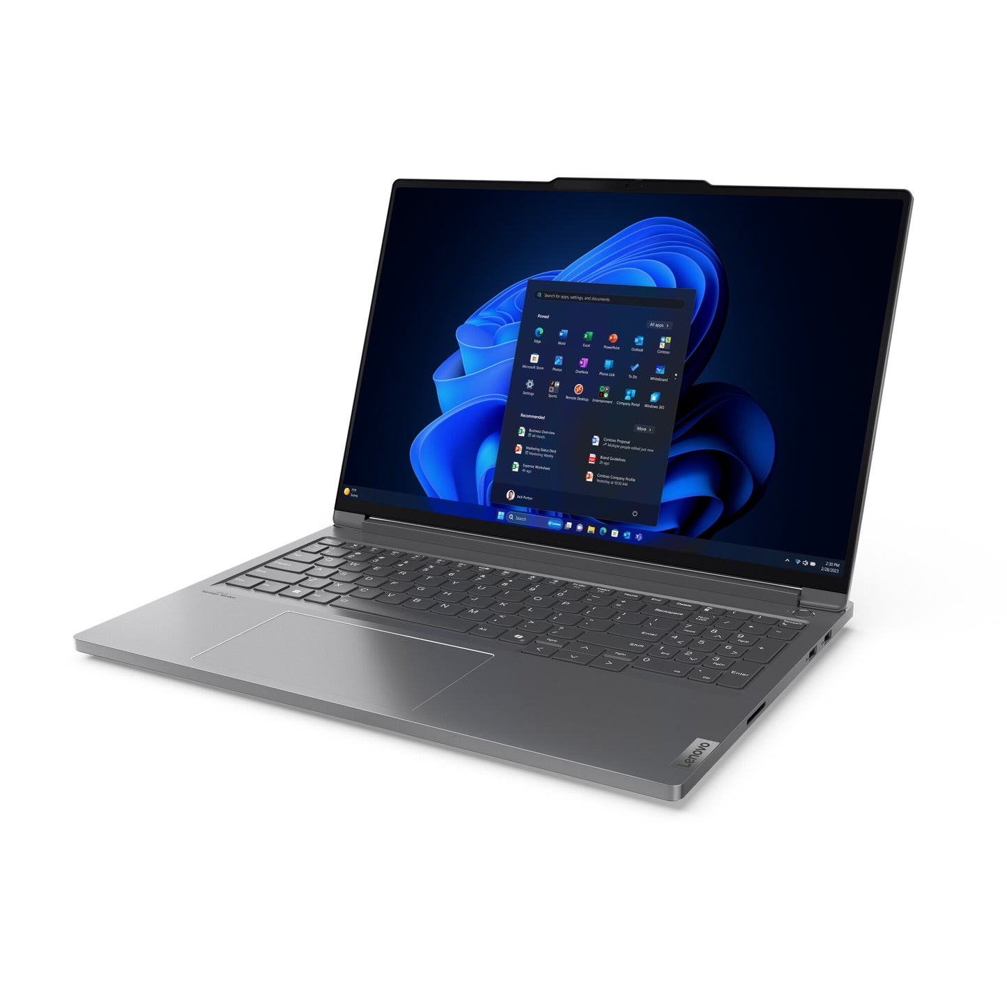 Lenovo ThinkBook 16p Intel® Core™ i7 i7-14650HX Laptop 40.6 cm (16") WQXGA 32 GB DDR5-SDRAM 1 TB SSD NVIDIA GeForce RTX 4060 Wi-Fi 6E (802.11ax) Windows 11 Pro Grey