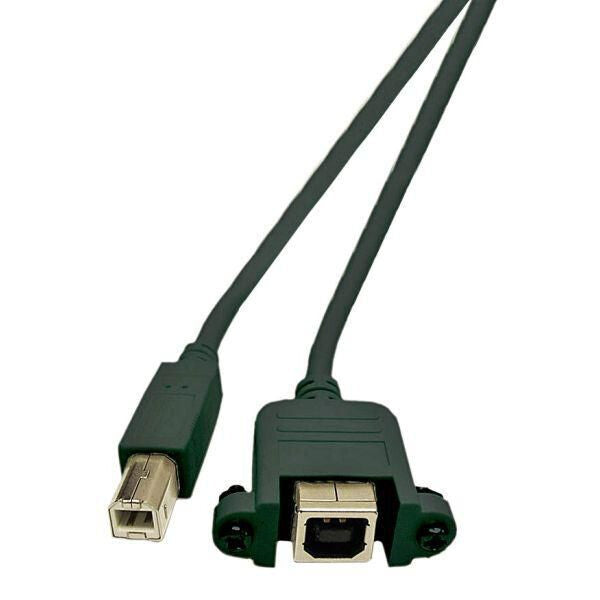 Microconnect USBABF1PANEL2 USB cable 1.8 m USB 2.0 USB A USB B Black