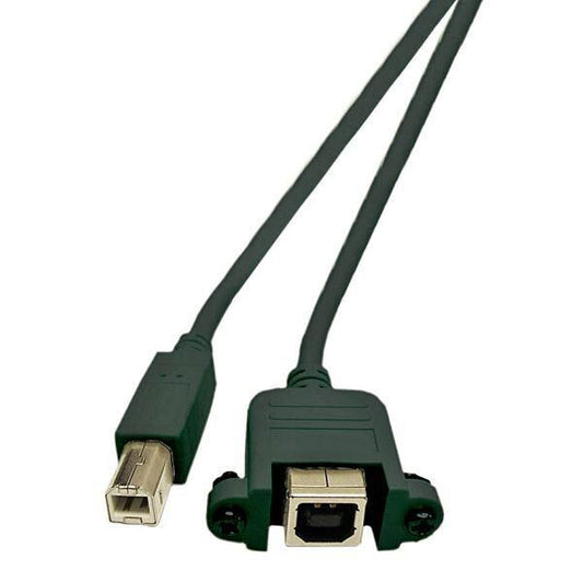 Microconnect USBABF1PANEL2 USB cable 1.8 m USB 2.0 USB A USB B Black
