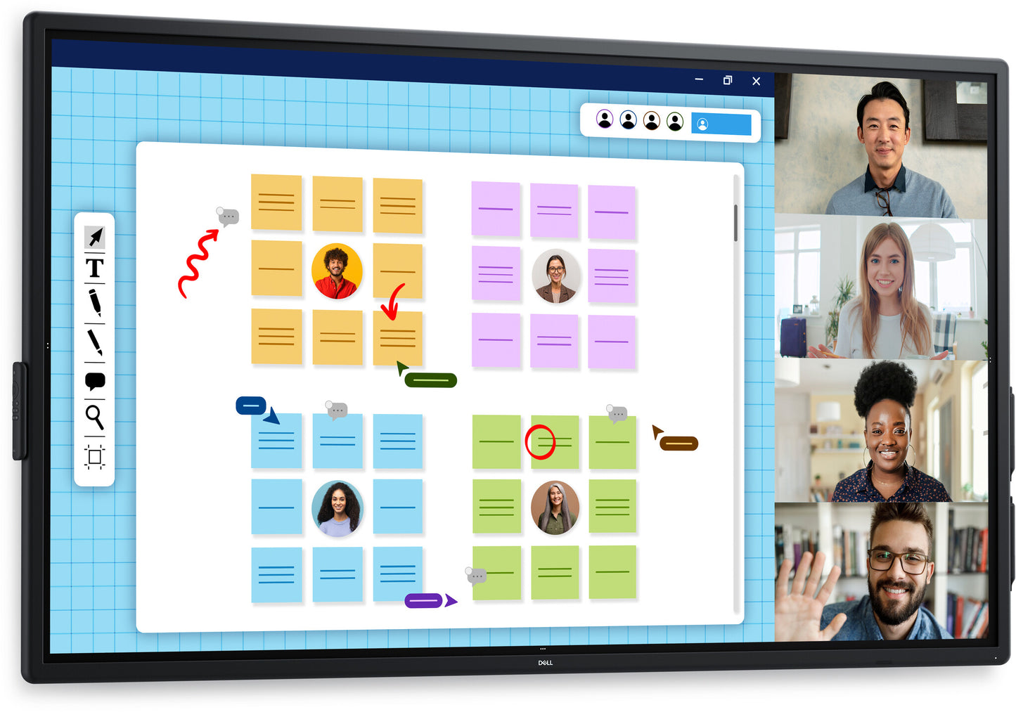 DELL P7525QT 189.2 cm (74.5") LCD 3840 x 2160 pixels 4K Ultra HD