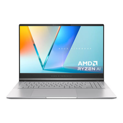 ASUS Vivobook S 15 OLED M5506WA-MA042W AMD Ryzen AI 9 365 Laptop 39.6 cm (15.6") 3K 32 GB LPDDR5x-SDRAM 1 TB SSD Wi-Fi 6E (802.11ax) Windows 11 Home Silver