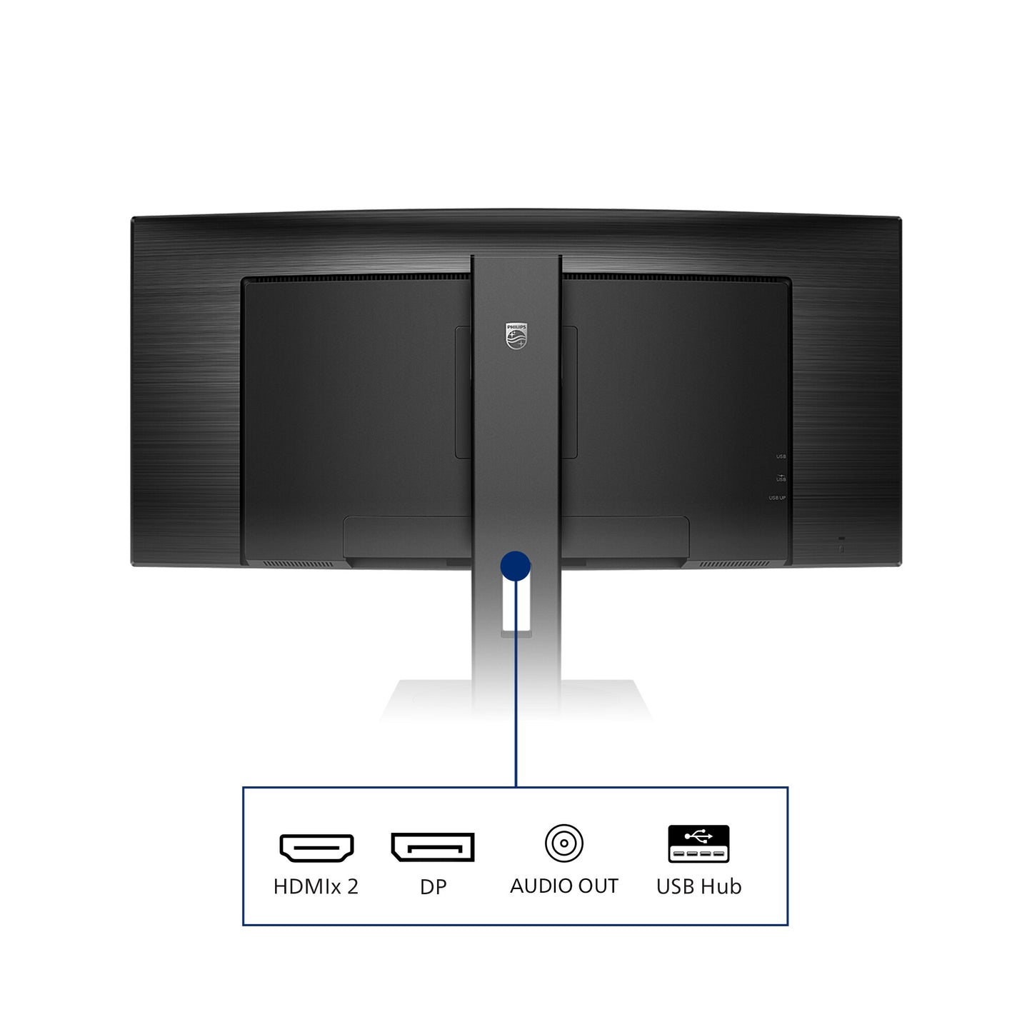 Philips B Line 345B1C/00 computer monitor 86.4 cm (34") 3440 x 1440 pixels Quad HD LCD Black