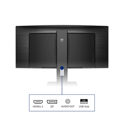 Philips B Line 345B1C/00 computer monitor 86.4 cm (34") 3440 x 1440 pixels Quad HD LCD Black