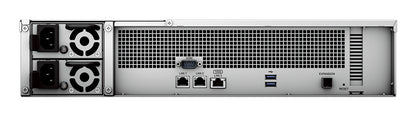 Synology RackStation RS2423+ NAS/storage server Rack (2U) Ryzen Embedded V1780B 8 GB DDR4 0 TB DiskStation Manager Black, Grey