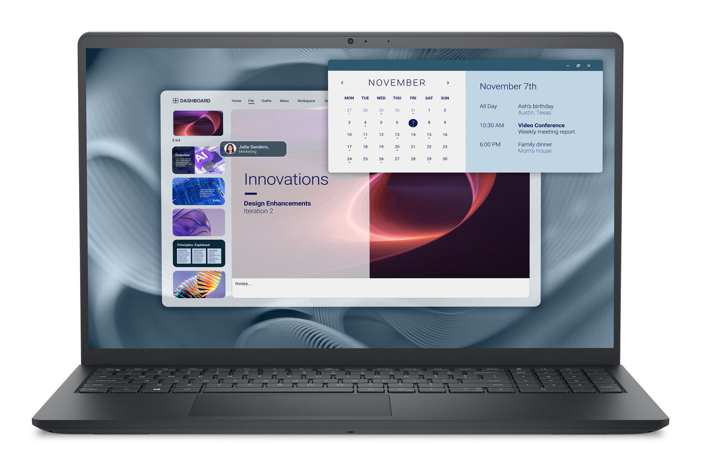 DELL Pro 15 Essential PV15250 Intel® Core™ i7 i7-1355U Laptop 39.6 cm (15.6") Full HD 16 GB DDR5-SDRAM 512 GB SSD Wi-Fi 6 (802.11ax) Windows 11 Pro Black UK English