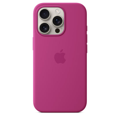 Apple iPhone 16 Pro Silicone Case with MagSafe - Fuchsia