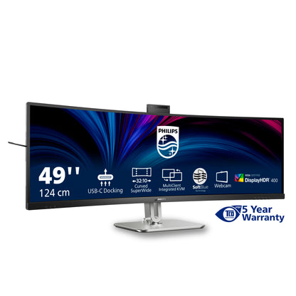 Philips 49B2U6900CH/00 computer monitor 124 cm (48.8") 5120 x 1440 pixels Dual QHD LCD Black
