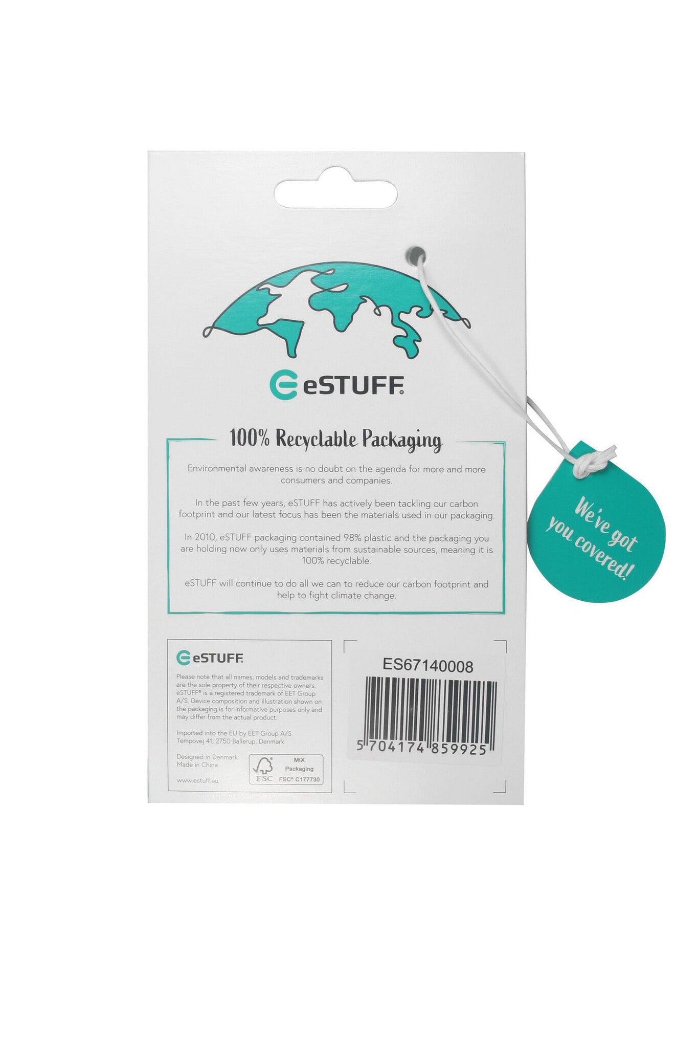 eSTUFF ES67140008 mobile phone case Cover Transparent