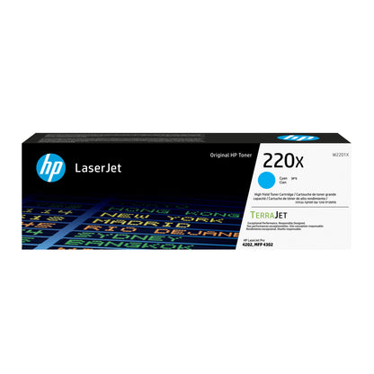 HP 220X cyan original LaserJet toner cartridge