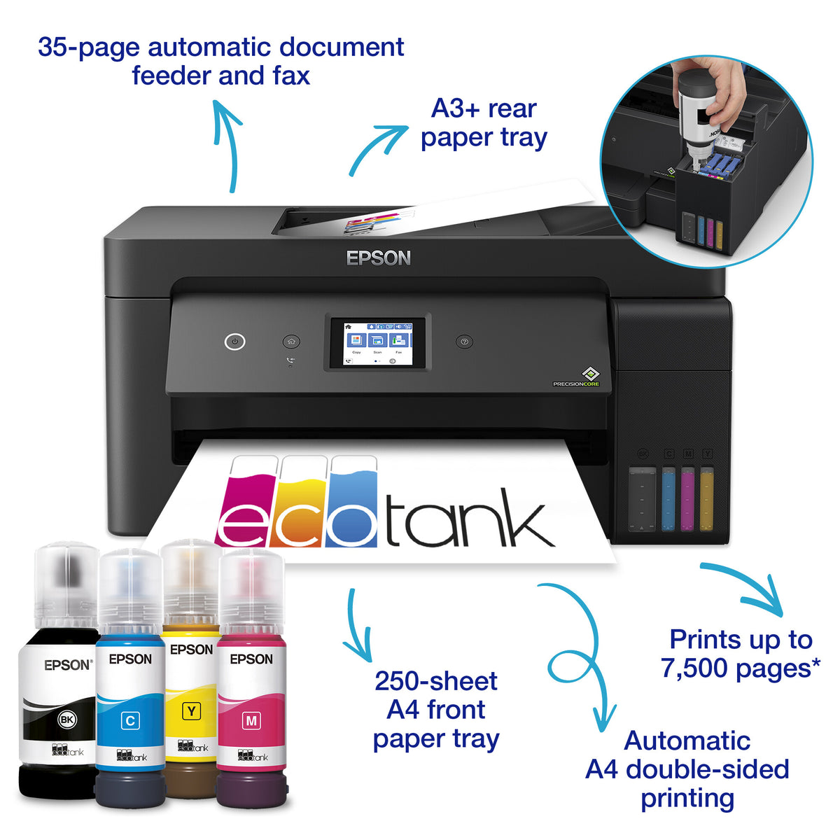 Epson EcoTank ET-15000 Inkjet A3 4800 x 1200 DPI 17 ppm Wi-Fi