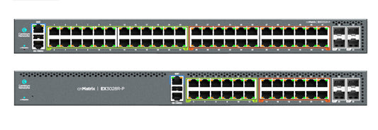 Cambium Networks MXEX3028GXPA10 network switch, Managed, 24-port, Power over Ethernet (PoE), black