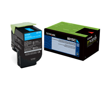 Lexmark 802SC toner cartridge 1 pc(s) Original Cyan