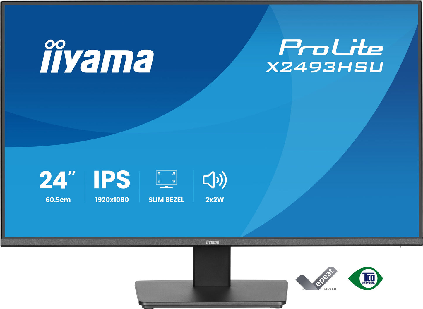 iiyama ProLite X2493HSU-B1 computer monitor 60.5 cm (23.8") 1920 x 1080 pixels Full HD LED Black