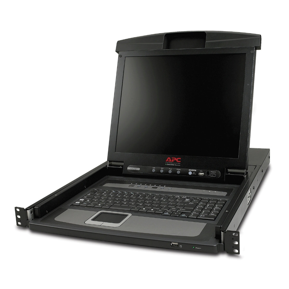 APC 17" Rack LCD Console with Integrated 8 Port Analog KVM Switch