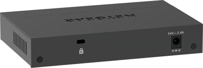 NETGEAR 5-Port Gigabit Ethernet High-Power PoE+ Plus Switch (GS305EPP) Managed L2/L3 Gigabit Ethernet (10/100/1000) Power over Ethernet (PoE) Black