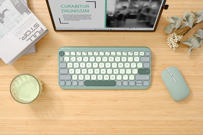 ASUS Marshmallow KW100 keyboard Home Bluetooth Green