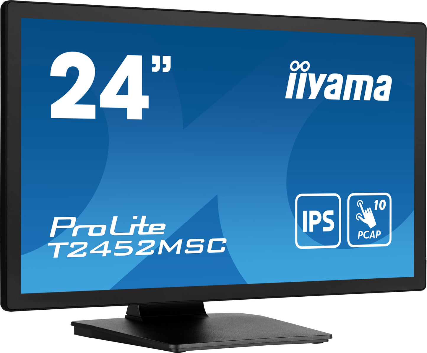 iiyama ProLite T2452MSC-B1 computer monitor 60.5 cm (23.8") 1920 x 1080 pixels Full HD LCD Touchscreen Multi-user Black
