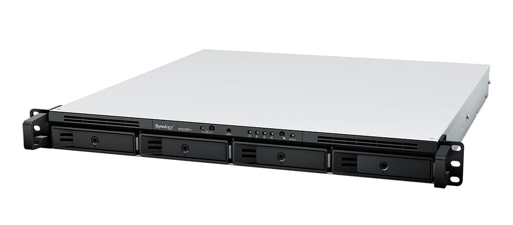 Synology RackStation RS822RP+ NAS/storage server Rack (1U) Ryzen Embedded V1500B 2 GB DDR4 0 TB DiskStation Manager Grey