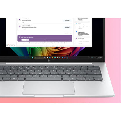HP EliteBook 8 G1a Next Gen AI PC Wolf Pro Security Edition Copilot+ PC AMD Ryzen™ AI 7 350 Laptop 35.6 cm (14") WUXGA 24 GB DDR5-SDRAM 512 GB SSD Wi-Fi 6E (802.11ax) Windows 11 Pro Silver