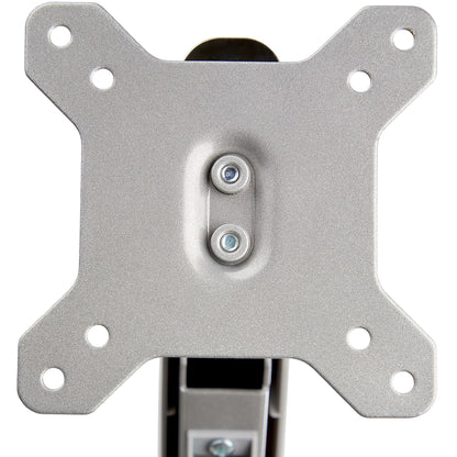 StarTech.com Desk Mount Dual Monitor Arm with USB & Audio, Desk Clamp VESA Mount for up to 32" (17.6lb/8kg) Displays, Ergonomic Full Motion Dual Monitor Arm - Silver