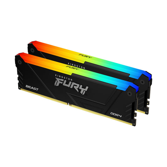 Kingston Technology FURY Beast 32GB 3200MT/s DDR4 CL16 DIMM (Kit of 2) RGB, 288-pin DIMM