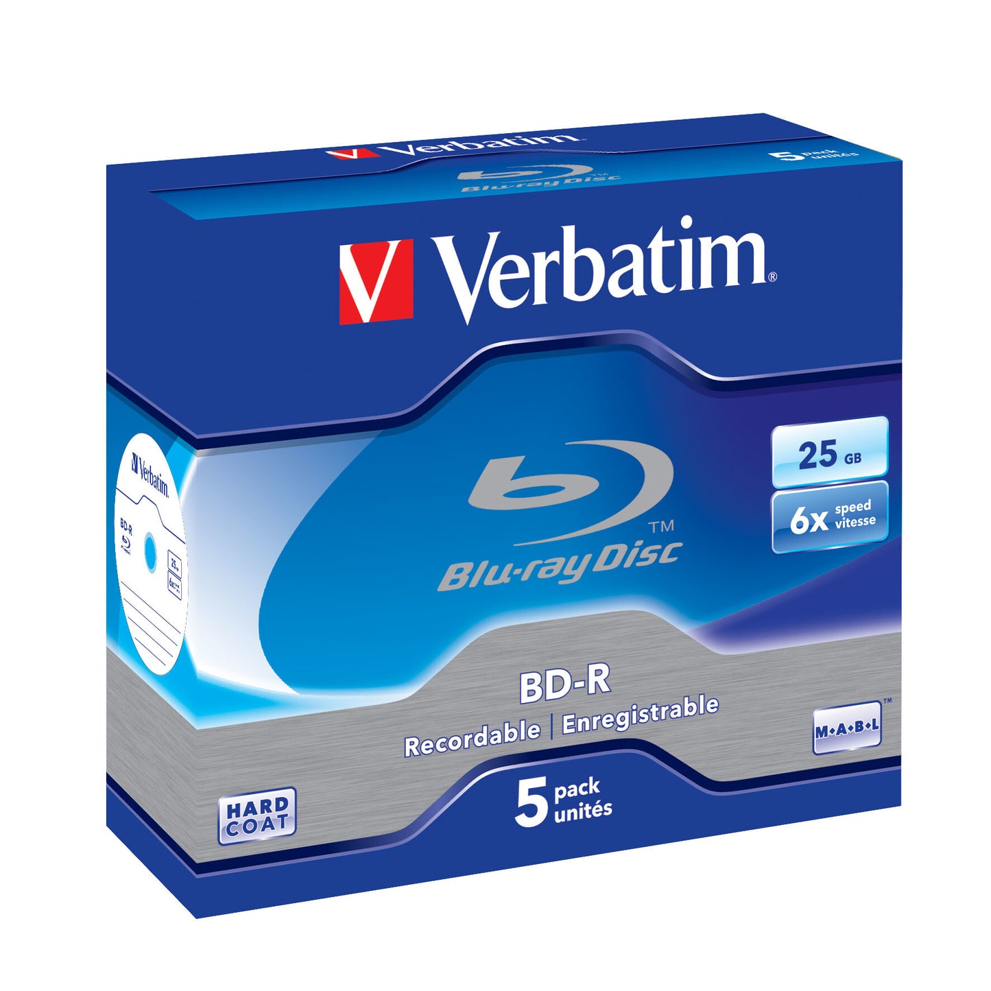 Verbatim 43715 blank Blu-Ray disc BD-R 25 GB 5 pc(s)