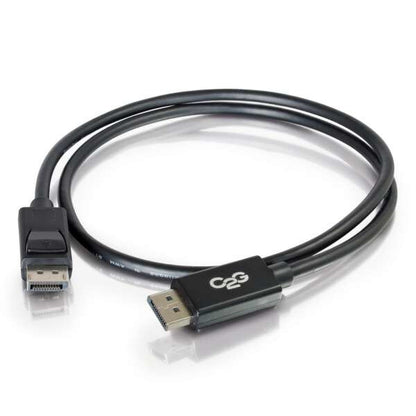 C2G 10ft (3m) DisplayPortTM Cable with Latches 4K 60Hz UHD M/M - Black