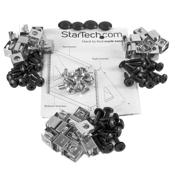 StarTech.com 2-Post 12U Heavy-Duty Desktop Server Rack, Small Open Frame 19in Computer Rack, Compact Network Rack for AV / Studio / Data / IT Equipment, TAA Compliant - Free Standing Two-Post Home/Office Rack