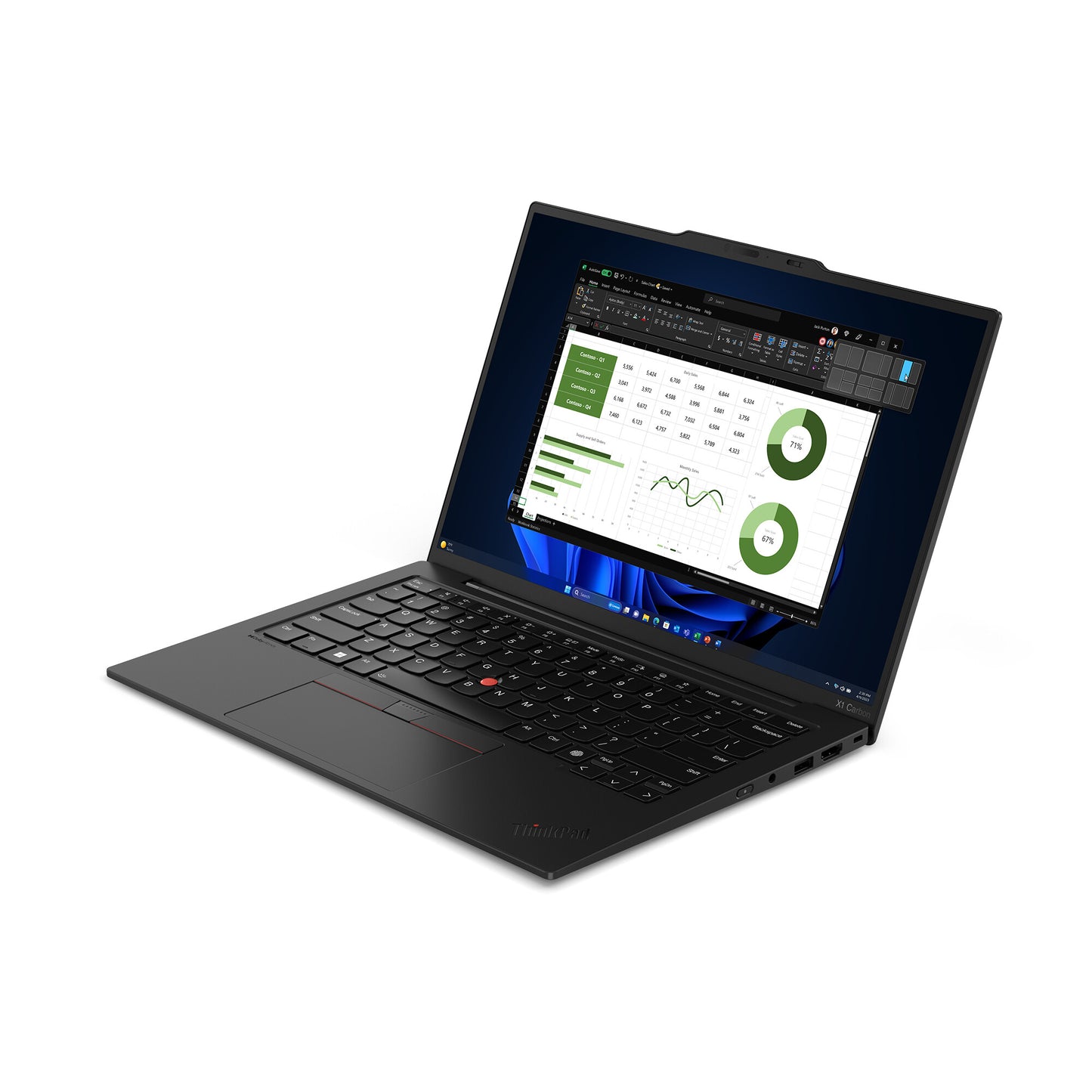 Lenovo ThinkPad X1 Carbon Intel Core Ultra 7 155U Laptop 35.6 cm (14") WUXGA 16 GB LPDDR5x-SDRAM 512 GB SSD Wi-Fi 6E (802.11ax) Windows 11 Pro Black