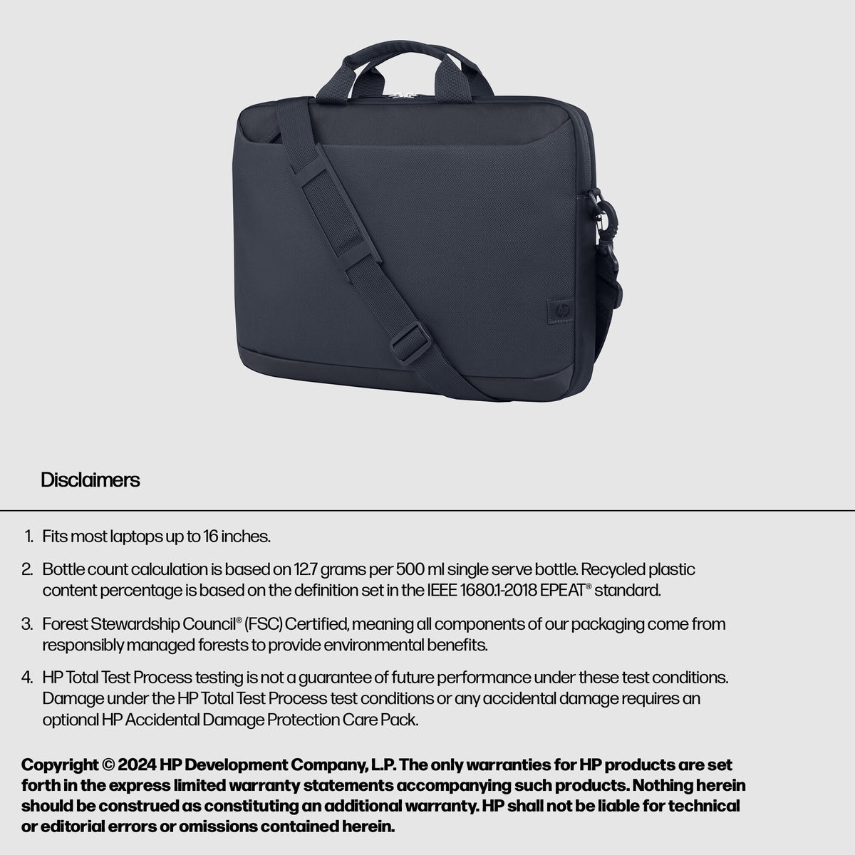 HP Everyday 16-inch Laptop Briefcase