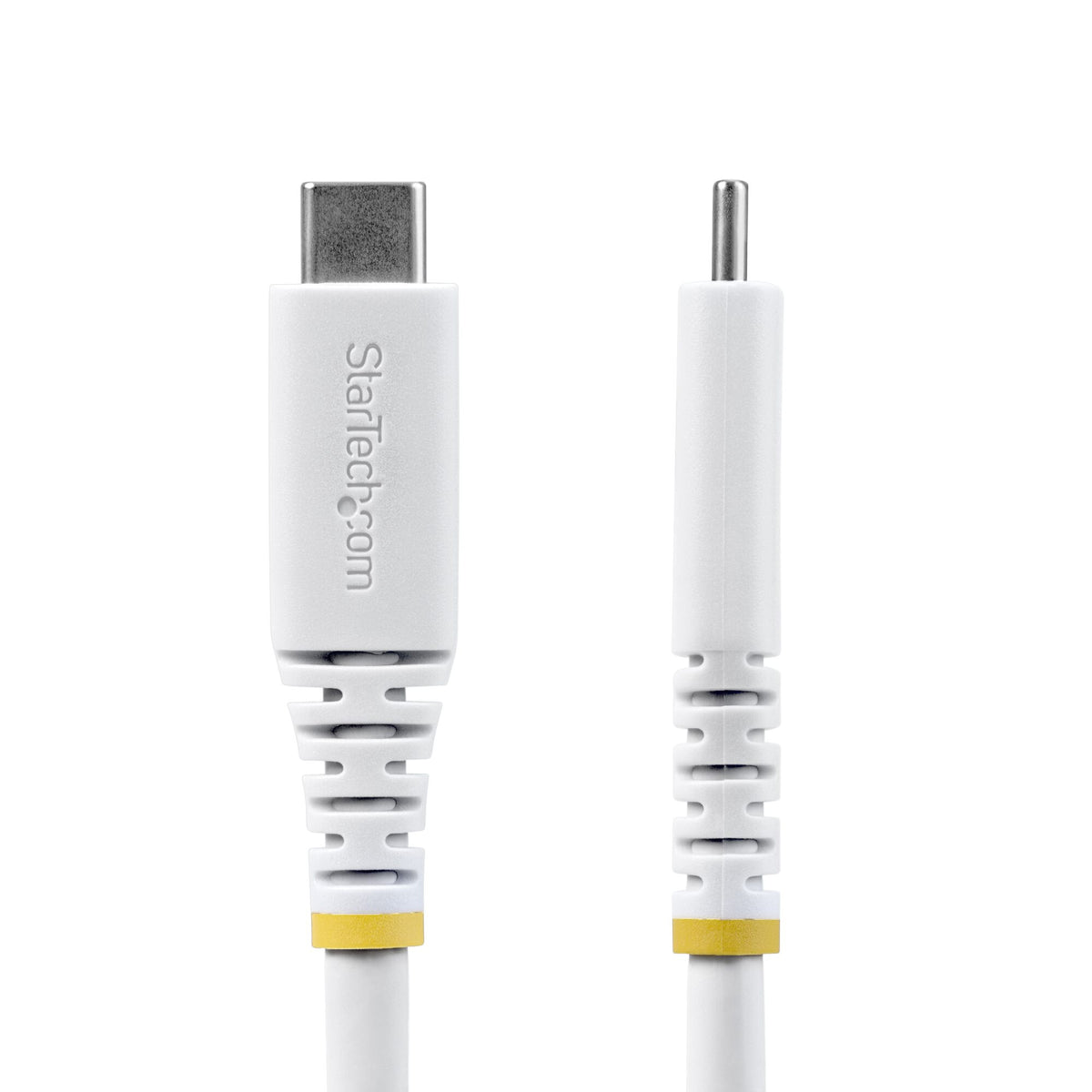 StarTech.com 2m (6ft) USB4 Cable, 20Gbps, USB-IF Certified USB-C Cable, 240W PD EPR, 4K 120Hz DP 2.1, TPE Jacket, White USB-C Cord