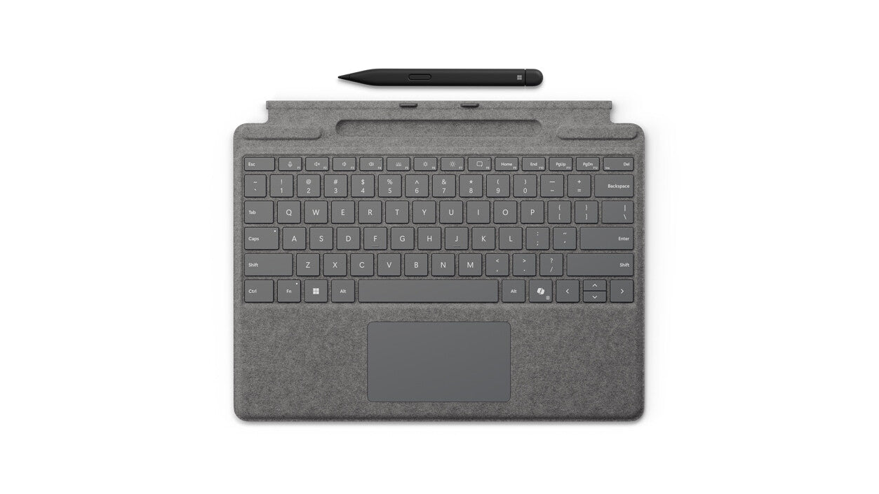Microsoft Surface Pro Keyboard with Slim Pen QWERTZ German Microsoft Cover port Platinum