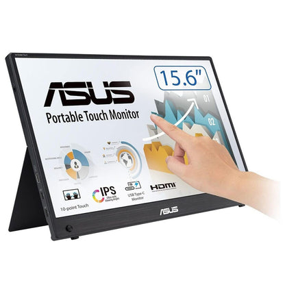 ASUS ZenScreen MB16AHT computer monitor 39.6 cm (15.6") 1920 x 1080 pixels Full HD Touchscreen Black