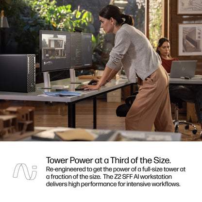 HP Z2 G1i Intel Core Ultra 7 265 32 GB DDR5-SDRAM 1 TB SSD NVIDIA RTX A400 Windows 11 Pro SFF Workstation AI Workstation, AI PC Black