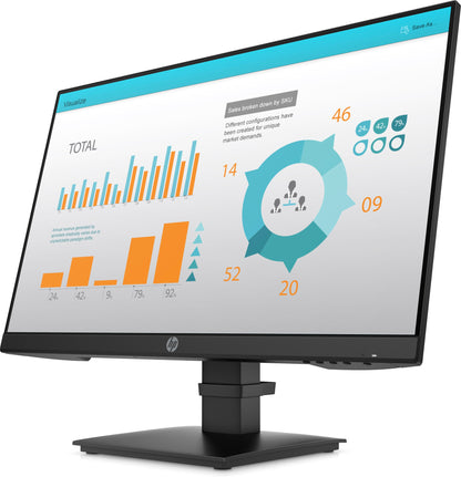 HP P24 G4 computer monitor 60.5 cm (23.8") 1920 x 1080 pixels Full HD Black