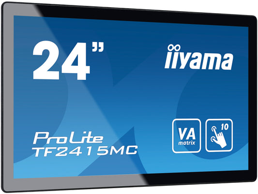 iiyama ProLite TF2415MC-B2 computer monitor 60.5 cm (23.8") 1920 x 1080 pixels Full HD LED Touchscreen Multi-user Black