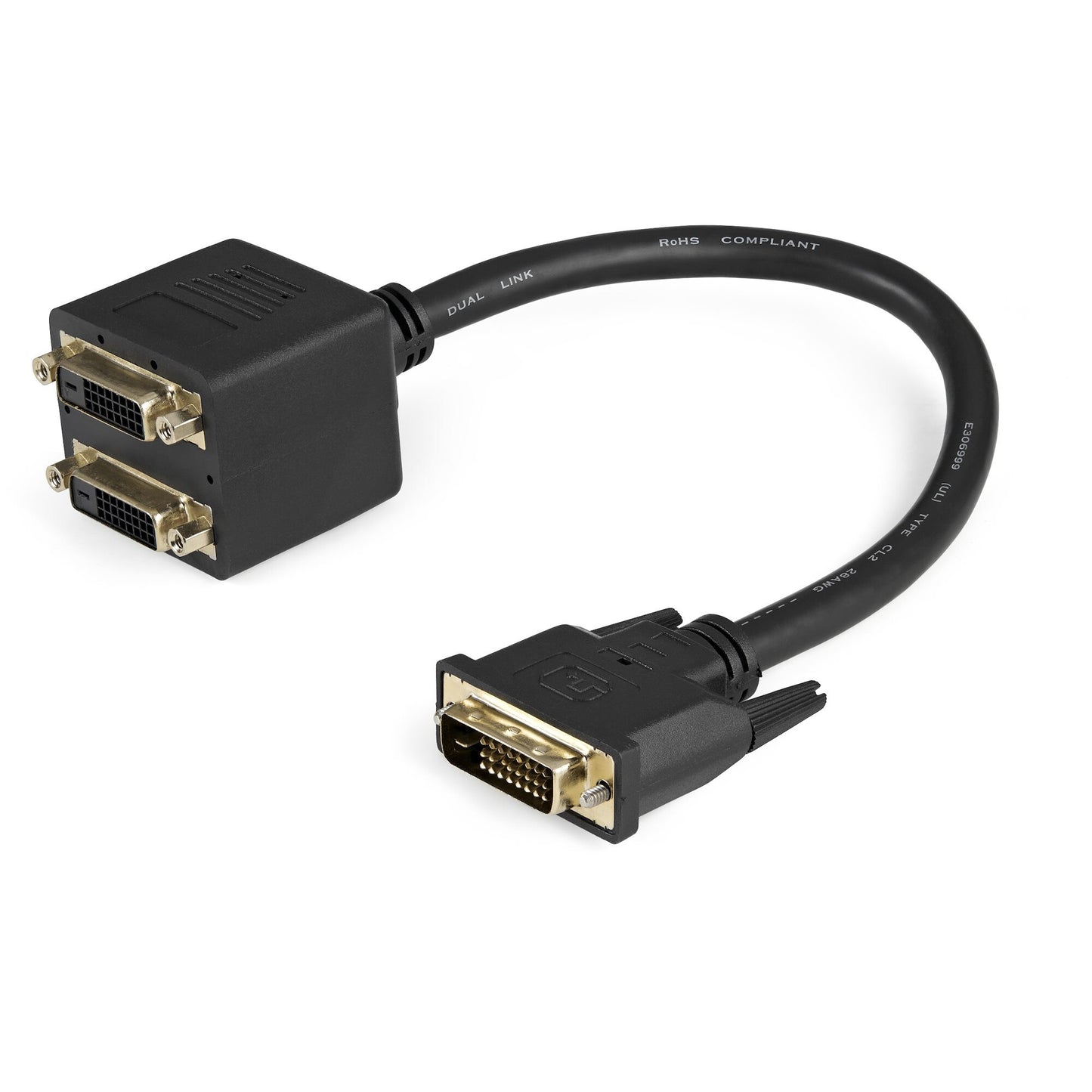 StarTech.com 30cm (1 ft) DVI-D to 2x DVI-D Digital Video Splitter Cable - M/F~1 ft DVI-D to 2x DVI-D Digital Video Splitter Cable - M/F