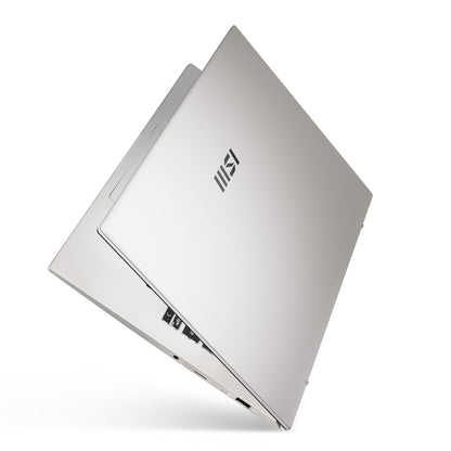 MSI Prestige 14 Evo B13M-244UK Intel® Core™ i5 i5-13500H Laptop 35.6 cm (14") Full HD+ 16 GB LPDDR5-SDRAM 512 GB SSD Wi-Fi 6E (802.11ax) Windows 11 Home Silver