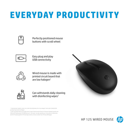 HP 125 Wired Mouse