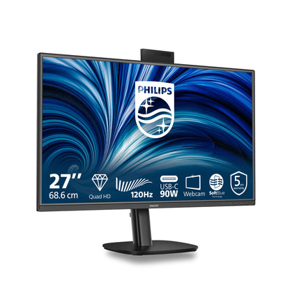 Philips 3000 series 27B2U3601H/00 computer monitor 68.6 cm (27") 2560 x 1440 pixels Quad HD LCD Black