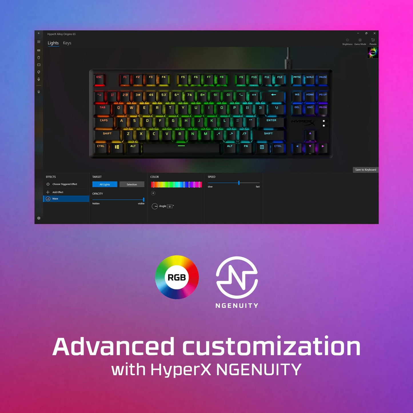 HyperX Alloy Origins Core - Mechanical Gaming Keyboard - HX Red (US Layout)