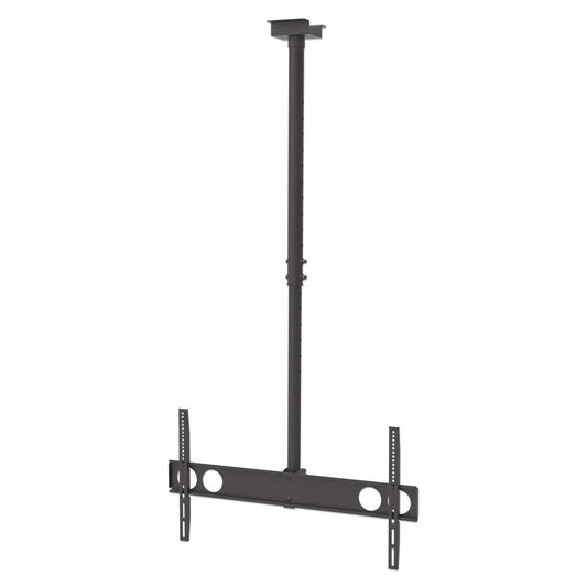 Manhattan TV & Monitor Mount, Ceiling, 1 screen, Screen Sizes: 37-75", Height: 105-156 cm, Black, VESA 200x200 to 800x400mm, Max 50kg, LFD, Lifetime Warranty