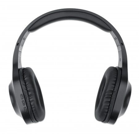 Manhattan Bluetooth On-Ear Headset (Clearance Pricing), Microphone, Integrated Controls, 6 hour usage time, Max Range 10m, 3.5mm Aux port, Bluetooth v5.0 + EDR, USB-A charging cable included, Three Year Warranty
