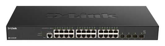 D-Link 24-port 10GBASE-T + 4-port 10/25G SFP28 network switch, Managed